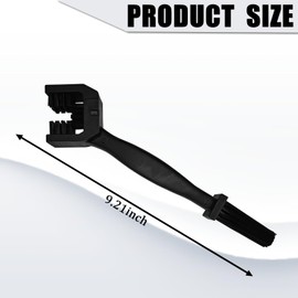 Hirificing 2PCS Motorcycle Chain Brush Cleaning kit Motorcycle Chain Washer Cleaner, Double-Ended Chain Gear Dirt Clean Brushes Tool for Mountain Bike Heavy Duty Motorcycle Accessories(Black)