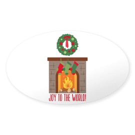 CafePress Joy to The World Sticker Oval Car Bumper Sticker