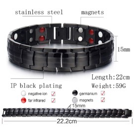 N3 ZELEK Magnetic Bracelet Women Stress Magnetic Bracelet Men Strong Magnet BIO Energy Bracelet Magnetic Bracelets Women Magnetic Wristband Bangle Men Bangle Women Wristband Women Chakra Bracelet