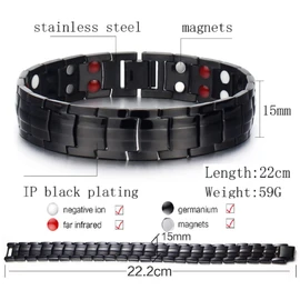 N3 ZELEK Magnetic Bracelet Women Stress Magnetic Bracelet Men Strong Magnet BIO Energy Bracelet Magnetic Bracelets Women Magnetic Wristband Bangle Men Bangle Women Wristband Women Chakra Bracelet