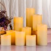 RY King Large Flameless Candle Set of 9 (D 3"