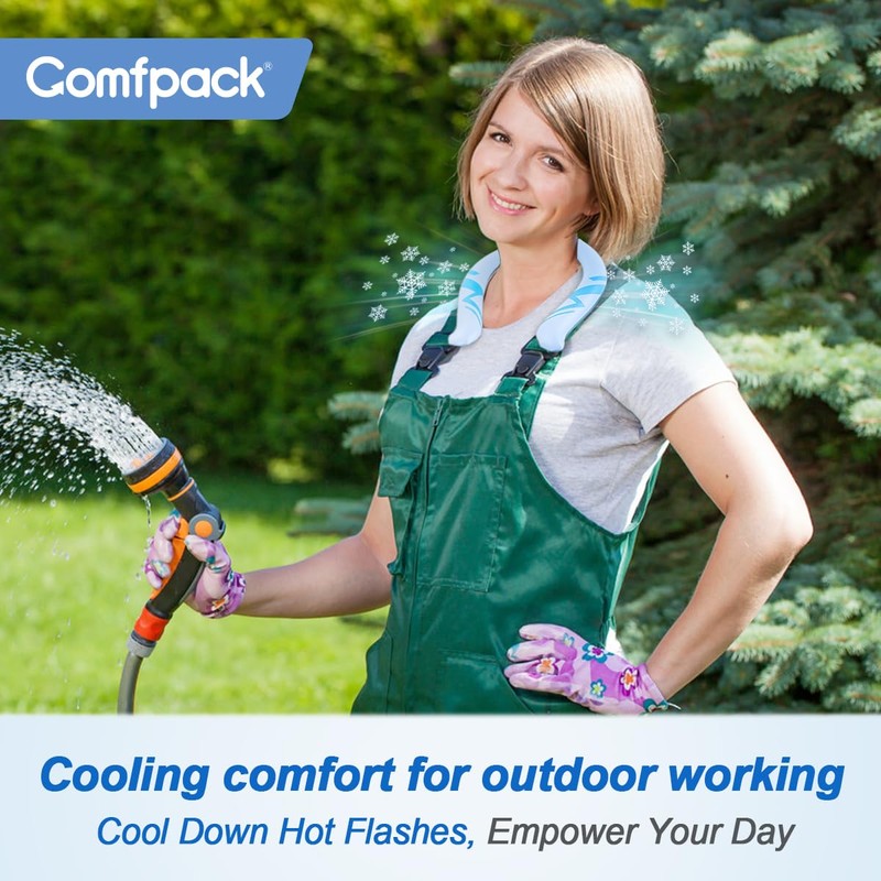 Comfpack Neck Cooling Tube Reusable Ice Ring Neck Coolers for