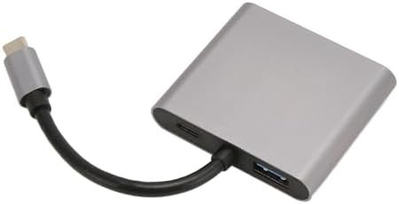 Dilwe Adaptador USB C a HDMI, Convertidor Adaptador de Video USB 3.1 a HDMI Dual 4K, Modos Espejo y Extendido, Estación de Acoplamiento USB C a HD