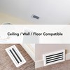 QuietCool 14x4 Modern Design AC Grille - Aluminum White -