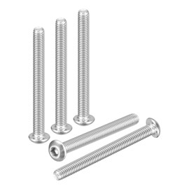 DTGN M3-0.5x30mm ボタンヘッドキャップボルト50パック ロードバイク マウンテンバイク 自動車 オートバイに最適 304ステンレススチール 白華処理仕上げ 六角ドライブファスナー