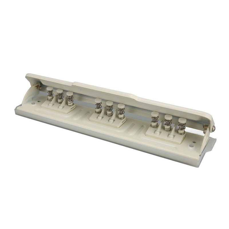 9 Hole Punch White Manual 8 Sheet Capacity DIY Hole