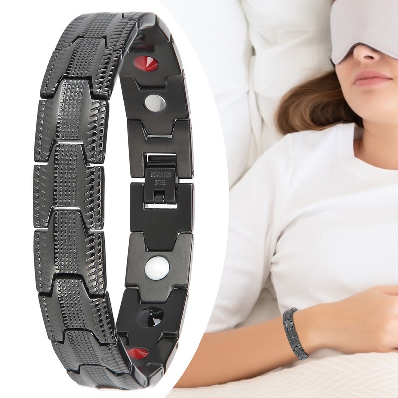 Magnet Bracelet Stainless Steel Fatigue Relive Hand Chain Unisex Health