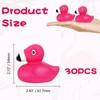 30PCS Mini Flamingo Rubber Ducks - Vinyl Bath Toys for