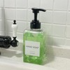 Clear Soap Dispenser with Waterproof Labels, Plastic Hand Soap Dispenser