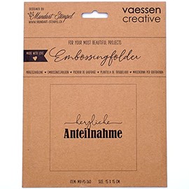 Vaessen Creative Embossing folder.