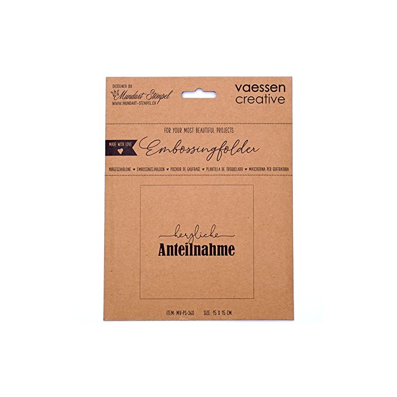 Vaessen Creative Embossing folder.