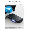 Elecom MR3C-D206BK/EC Memory Card Reader, USB Type-C Direct Insertion Type,