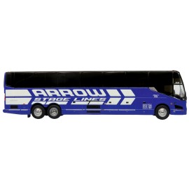 DCD Prevost H3-45 Coach Bus "Arrow Stage Lines" Limited Edition 1/87 (HO) Diecast Model Blue White Iconic Coach Bus Coach Bus