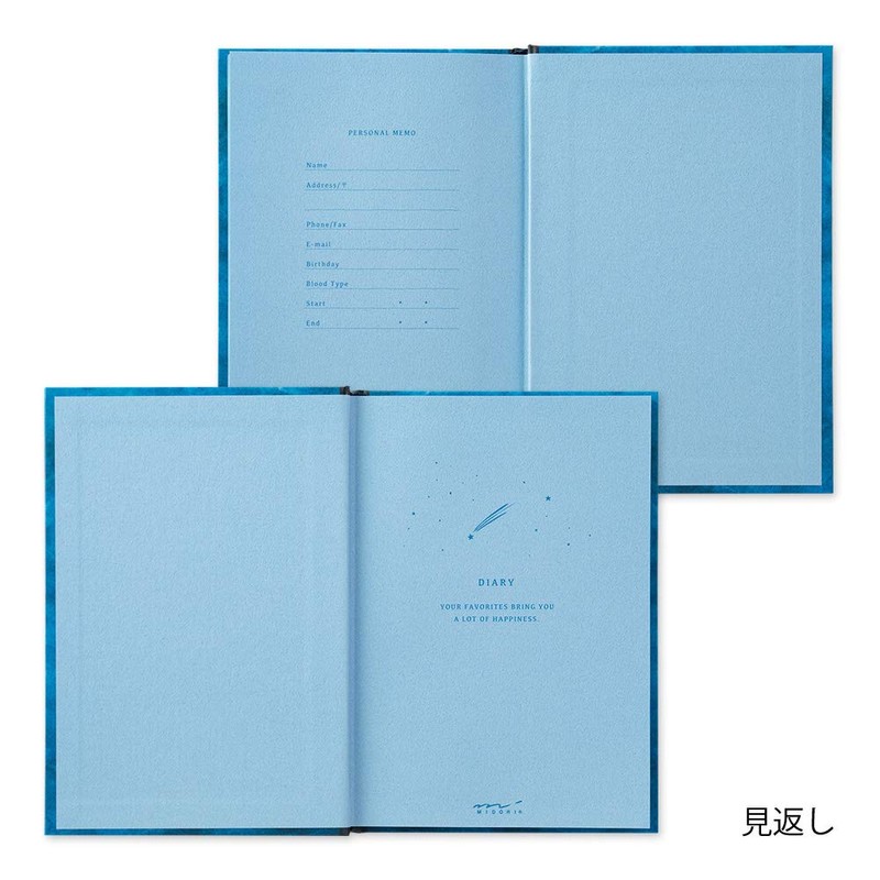 Midori 12886006 Diary, Night Sky Pattern