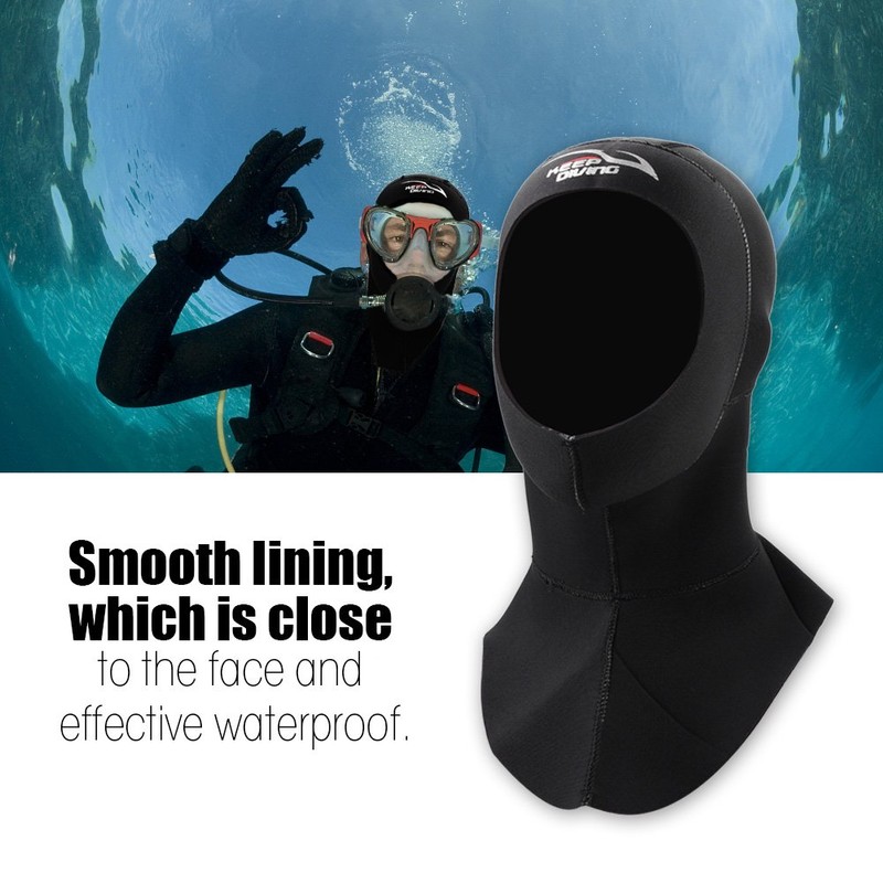 Buceo, capucha protectora de neopreno de 3 mm para buceo,