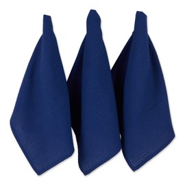 DII Recycled Cotton Kitchen Collection Dishtowel Set, 18x26, Blue, 6 Piece