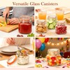 Encheng 25 oz Glass Jars With Airtight Lids And Leak