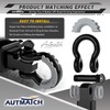 AUTMATCH D Ring Shackle Isolators Washers Kit - 2 Rubber