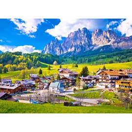 HUADADA Jigsaw Puzzles 1000 Pieces for Adults jigsaw puzzles for adults 1000 Piece Puzzle Educational Games,Beautiful Alpine Cortina D 'Ampezzo Scenery