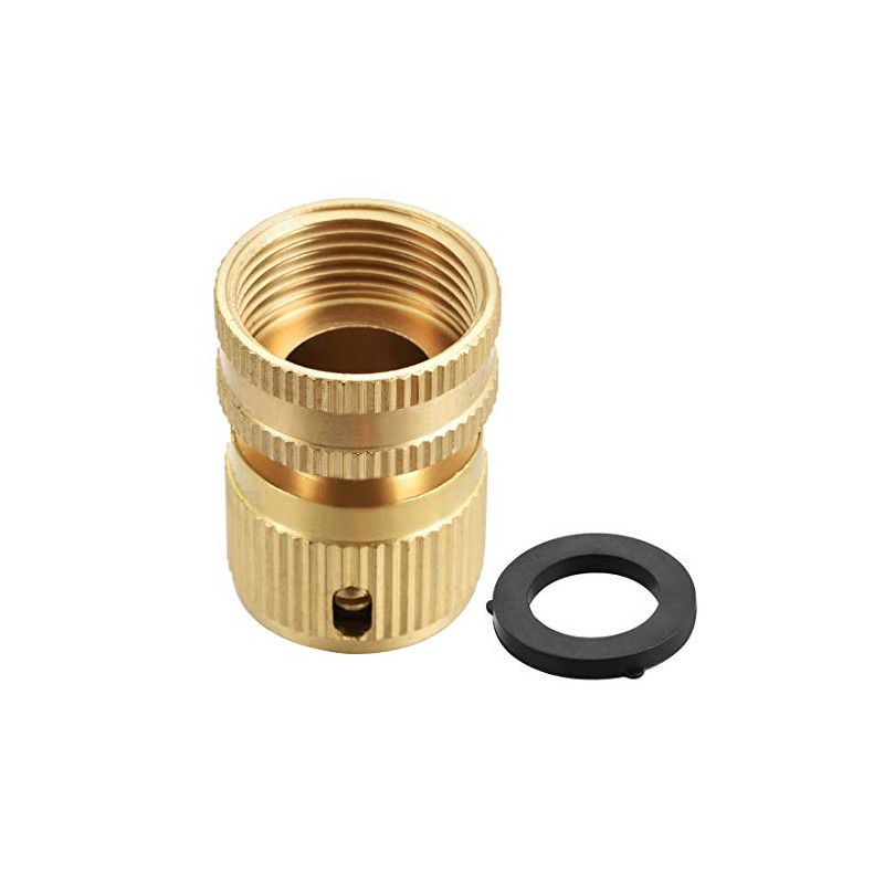 sourcing map 3/4" G Female Brass Quick Connectors Adapters Garden