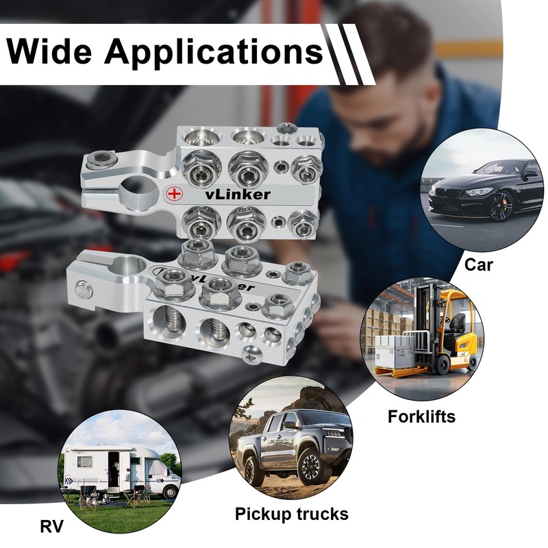 V-gate vLinker 20-Way Lead Acid Battery Post Terminal Ends Distribution