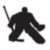 Steel Sticker Ice Hockey Goalkeeper I Black
