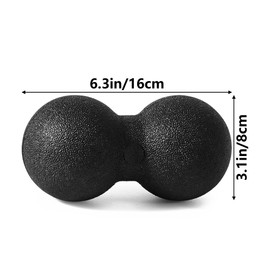 HAOBIN Duo Ball Small Self Massage Duo Ball Twin Ball Fascia Ball Massage Ball Can Perform Fascia Training, Relieve Pain, Massage for Relaxing the Neck and Back Muscles, 1 Piece (C)