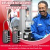 6PACK TSA Approved Luggage Combination Locks,Travel Suitcase Lock with Zinc