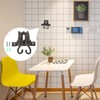 Angoily Wall Mounted Hook, Black Iron Coat Hooks, Decorative Cats