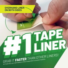 Krazy Tape Clear 2 Sided Mounting Tape, Double Sided Tape, 2 Inch Adhesive Strips (Pack of 24 Pre-Cut Pieces)