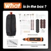 8V Cordless Rotary Tool Kit, 5-Speed rechargeable Kit, USB Charging