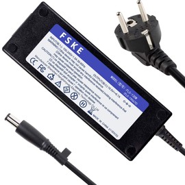 FSKE 130W Laptop Netzteil für Dell, 19.5V 6.7A Ladegerät für Dell Inspiron 15 5576 7000 7557 7559 XPS14 L401X L501X Inspiron 14 7466 usw Notebook Adapter Ladekabel, Fugengröße:7.4 * 5.0 mm