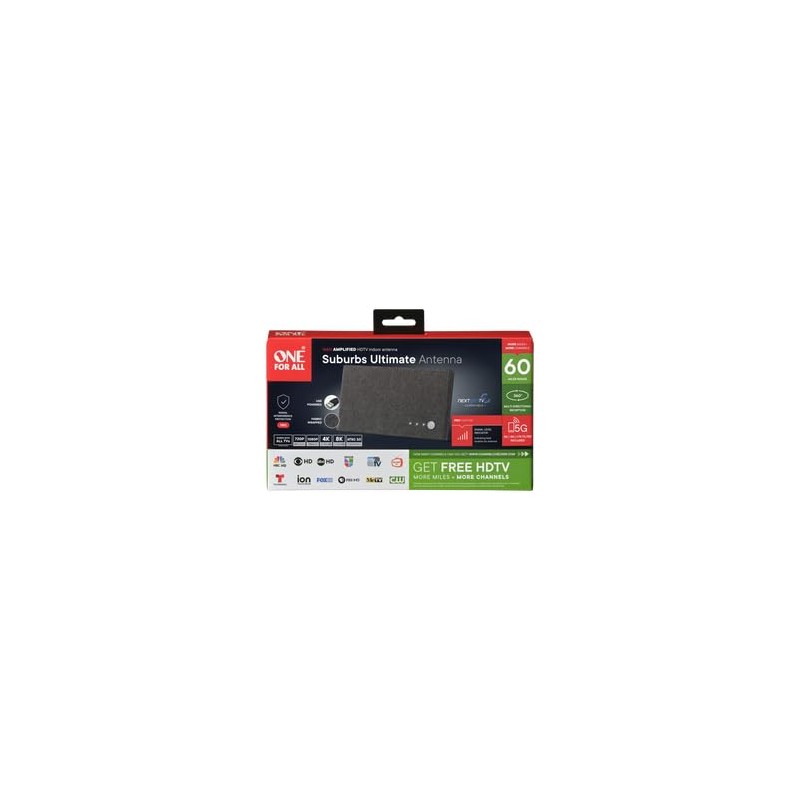 One For All A714461 Amplified Indoor Digital Antenna Suburbs Ultimate