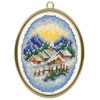 Vervaco Embroidery Kit, Winter Villages (18 Count) 3/Pkg, 6x8cm