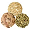 SunGrow Assorted Rabbit Chew Balls, Teething Activity Toy for Pocket