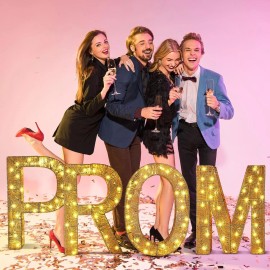 Light up PROM letters/marque