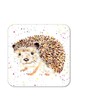Coaster Hedgehog British Wildlife Hand Painted Animals Coasters Watercolour Art