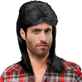 Hatstar German Chav Mullet Long Hair Wig in 5 Colours
