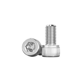 Drenky Pack of 50 Cylindrical Screws with Hexagon Socket M3 x 10 mm DIN 912 (ISO 4762) Stainless Steel 304 Full Thread