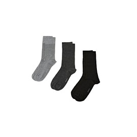 ESPRIT Men's Solid Mix 3 Pack Socks Breathable Organic Cotton Lyocell Reinforced Men's Socks Skin Friendly Durable Plain for Business Everyday Multipack 3 Pairs, Multicoloured (assortment 0010)