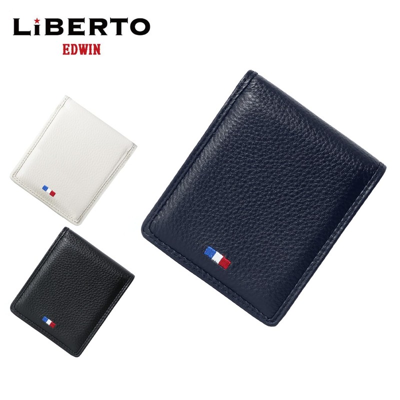 Liberto Edwin Men's Genuine Cowhide Leather Bifold Wallet Simple Business