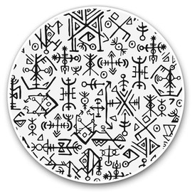 Vinyl Stickers (Set of 2) 15cm - Icelandic Viking Symbols Fun Laptop Tablet Luggage Scrapbook #2507