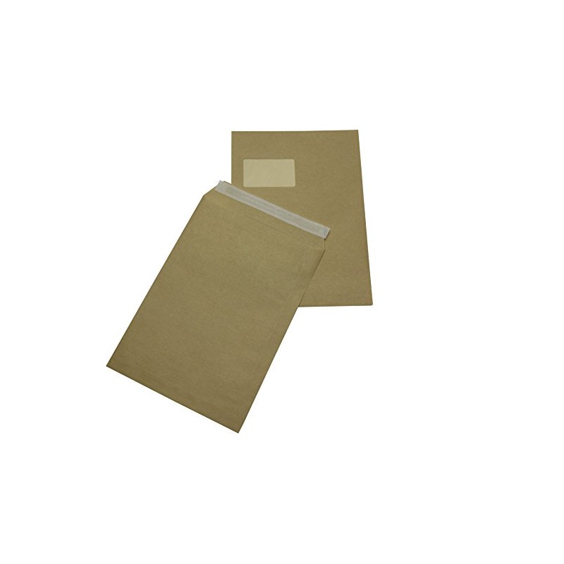 Pack of 50 Envelopes C4 A4 Brown Peel and Seal
