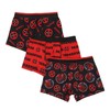Bioworld Deadpool Character & Logo Men's 3-Pack Boxer Briefs -