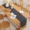 Black Table Runners 13 x 120 Inches Long Rustic Table