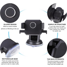 COHEALI 1pc Car Phone Holder Dashboard Mount Phone Stand for Safe Navigation Easy One Hand Operation Durable Design Compatible with Smartphones