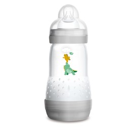 MAM Easy Start Anti-Colic Bottle 9oz (1 count), MAM Baby Bottle with Medium Flow Nipple, Breastfed Baby Feeding Essentials, Unisex