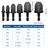 SeonFook 6 PCS Swaging Tool Drill Bit Set 1/4-Inch Hex