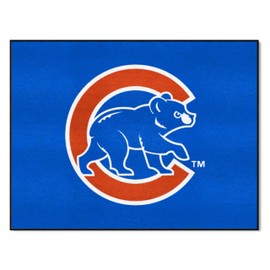 FANMATS 29134 Chicago Cubs All-Star Rug - 34 in. x 42.5 in. Sports Fan Area Rug, Home Decor Rug and Tailgating Mat