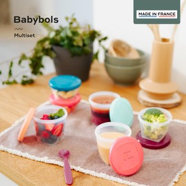 Babymoov Babybols Baby Food Storage Container Hermetic Twist Top multicoloured